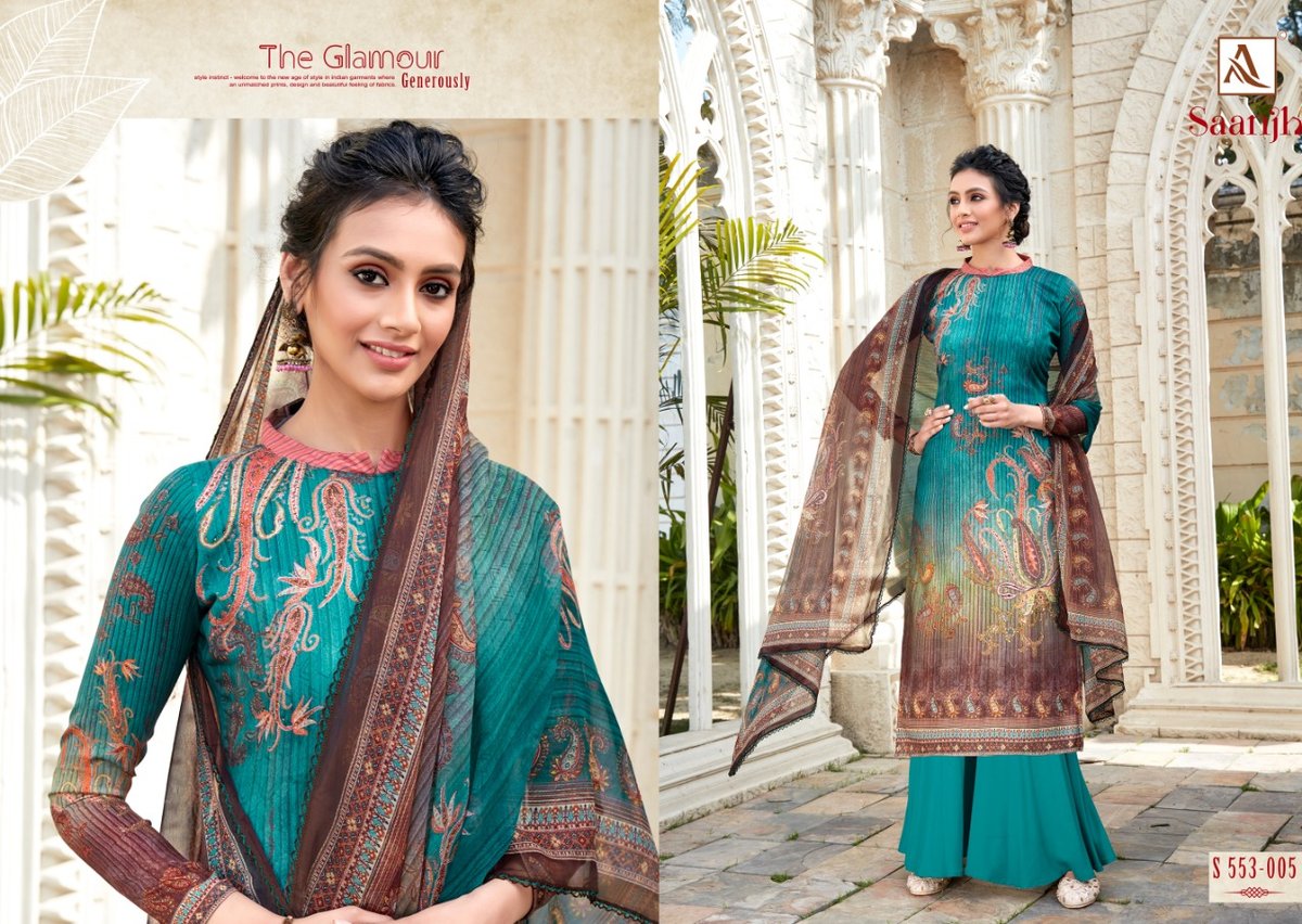 Alok Suits Saanjh 553-001 to 553-010 Series 5