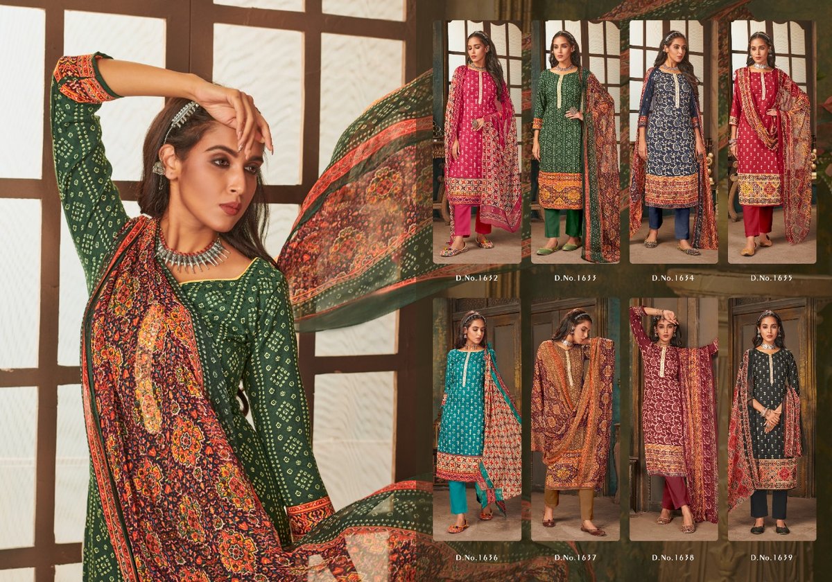 Bipson Prints Phulkari 1632-1639 Series 9