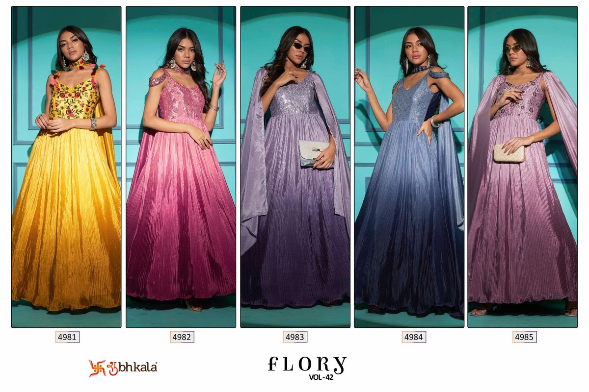 Shubhkala Flory Vol-42 4981-4985 Series 6
