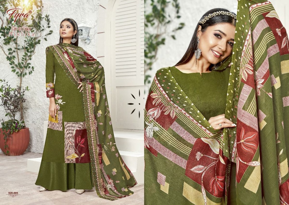 Alok Suit Fyra Mishika 920-001 to 920-010 Series 5