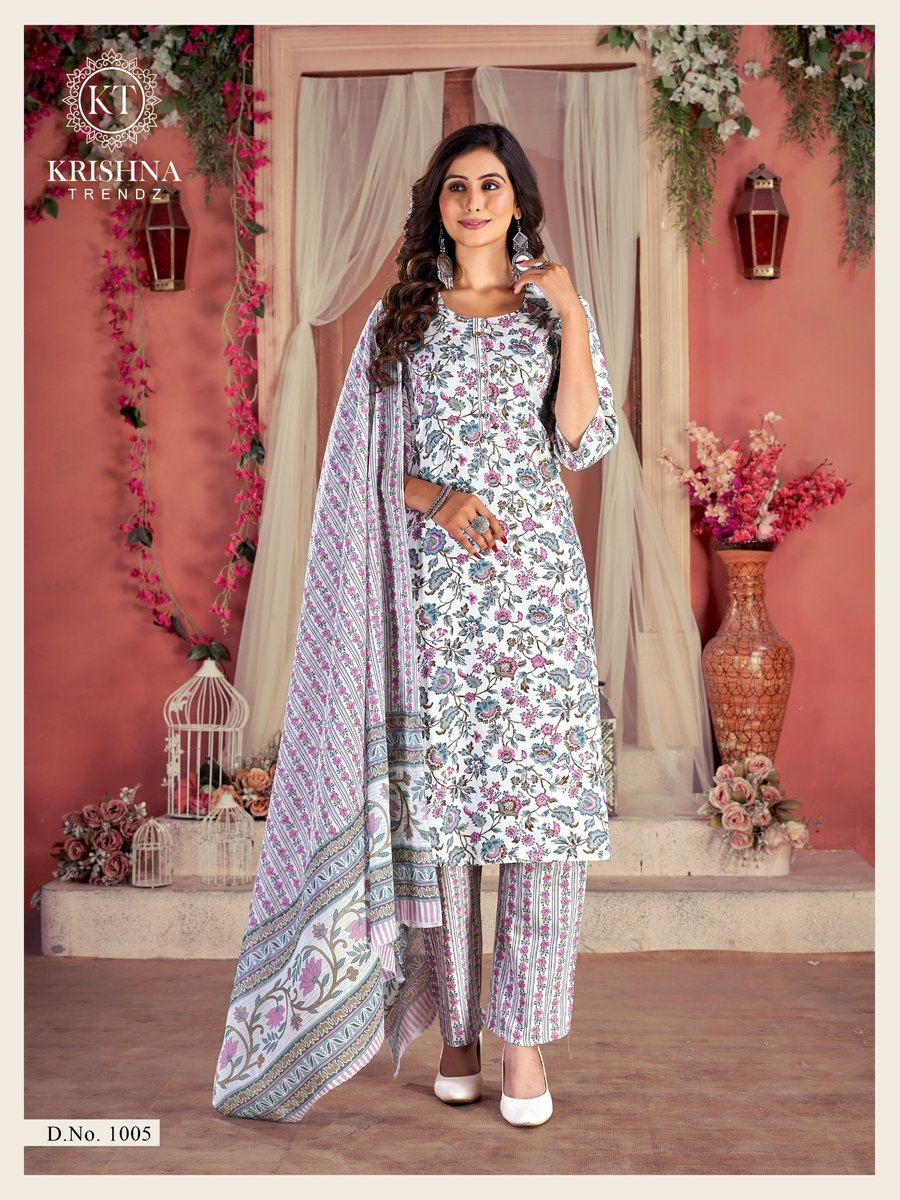 KRISHNA TRENDZ SUMER COTTON VOL-1 1001 TO 1007 5