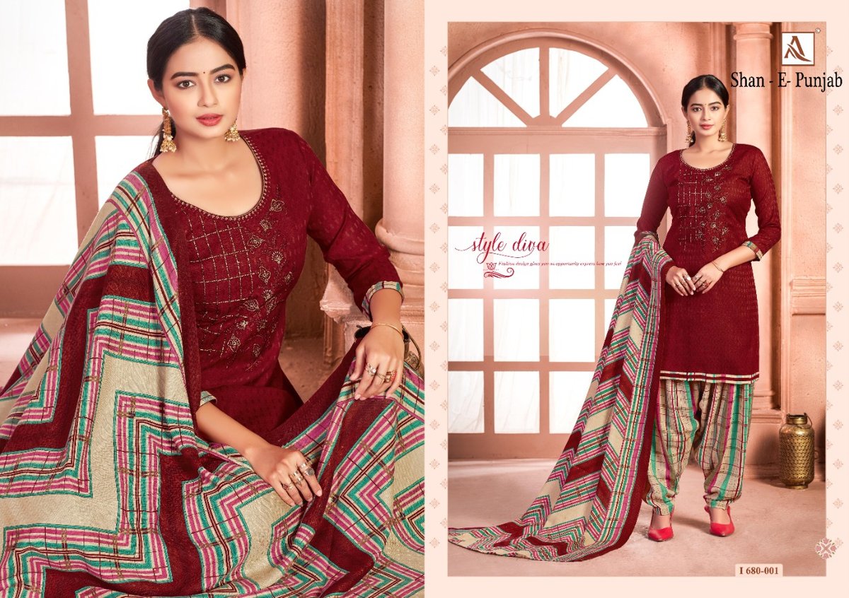 Alok Suits Shan E Punjab 680-001-680-010 Series 1