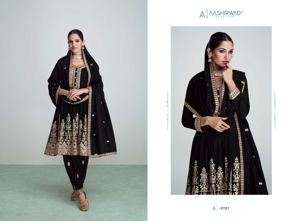 Aashirwad Creation Riwaaz 9704-9708 Series 4