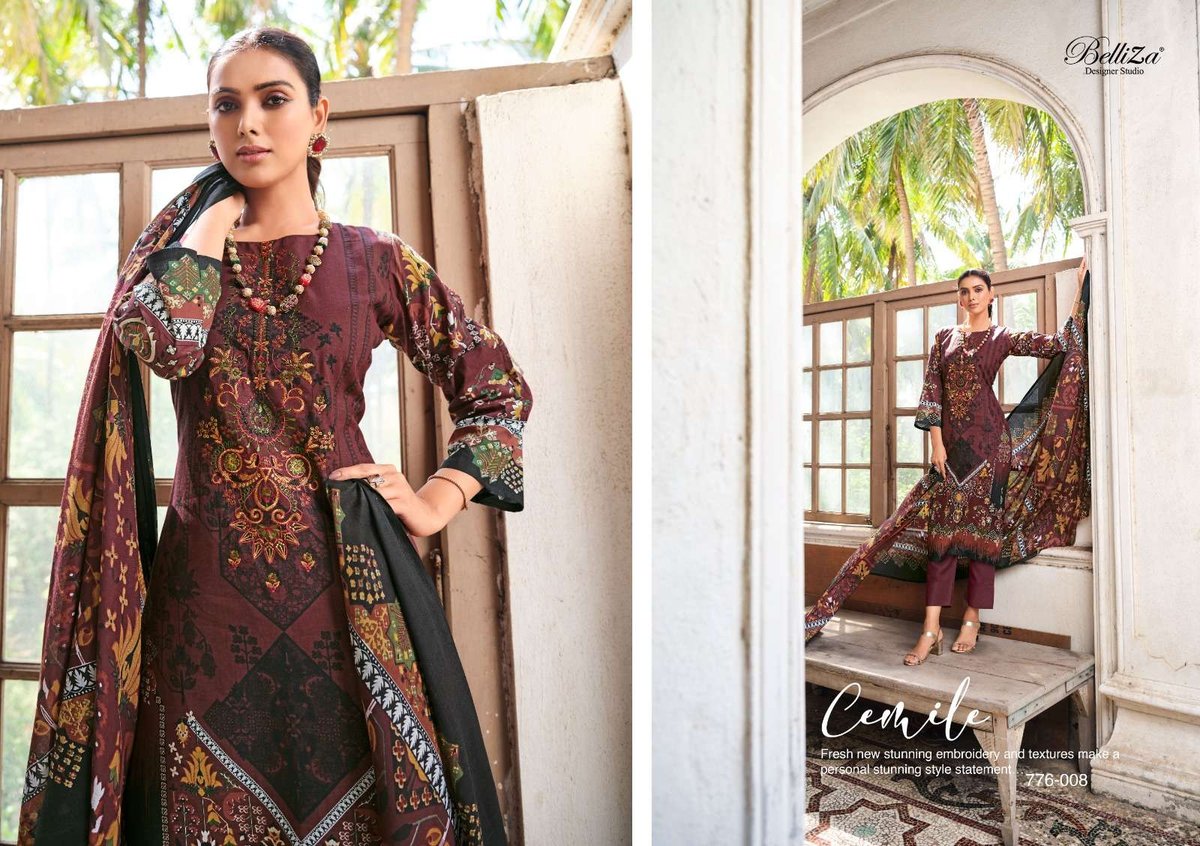 Belliza Designer Naira Vol-4 776-001 to 776-010 Series 8