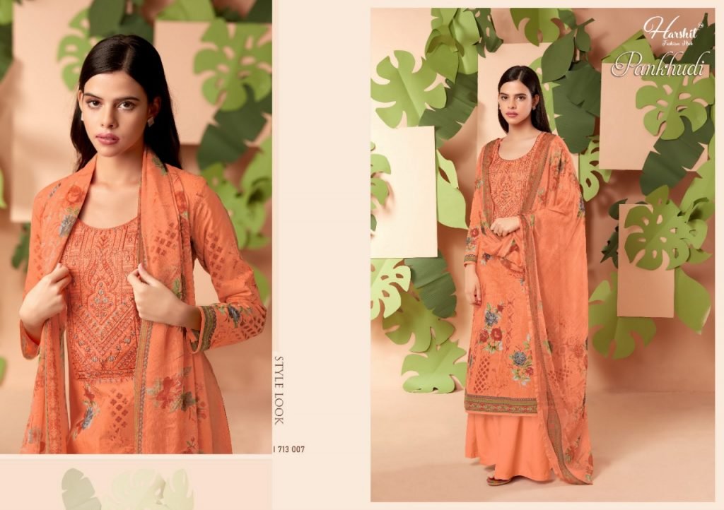 Harshit Fashion Pankhudi 1713-001 to 1713-010 Series 7
