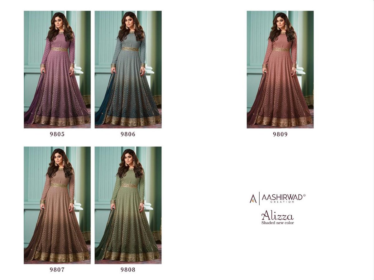 Aashirwad Creation Alizza 9805-9809 Series 6