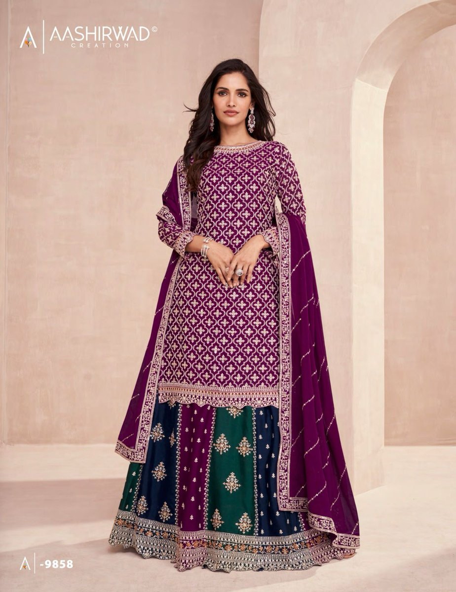 AASHIRWAD CREATION COLORS  DARK EDITION 9856-9858 3