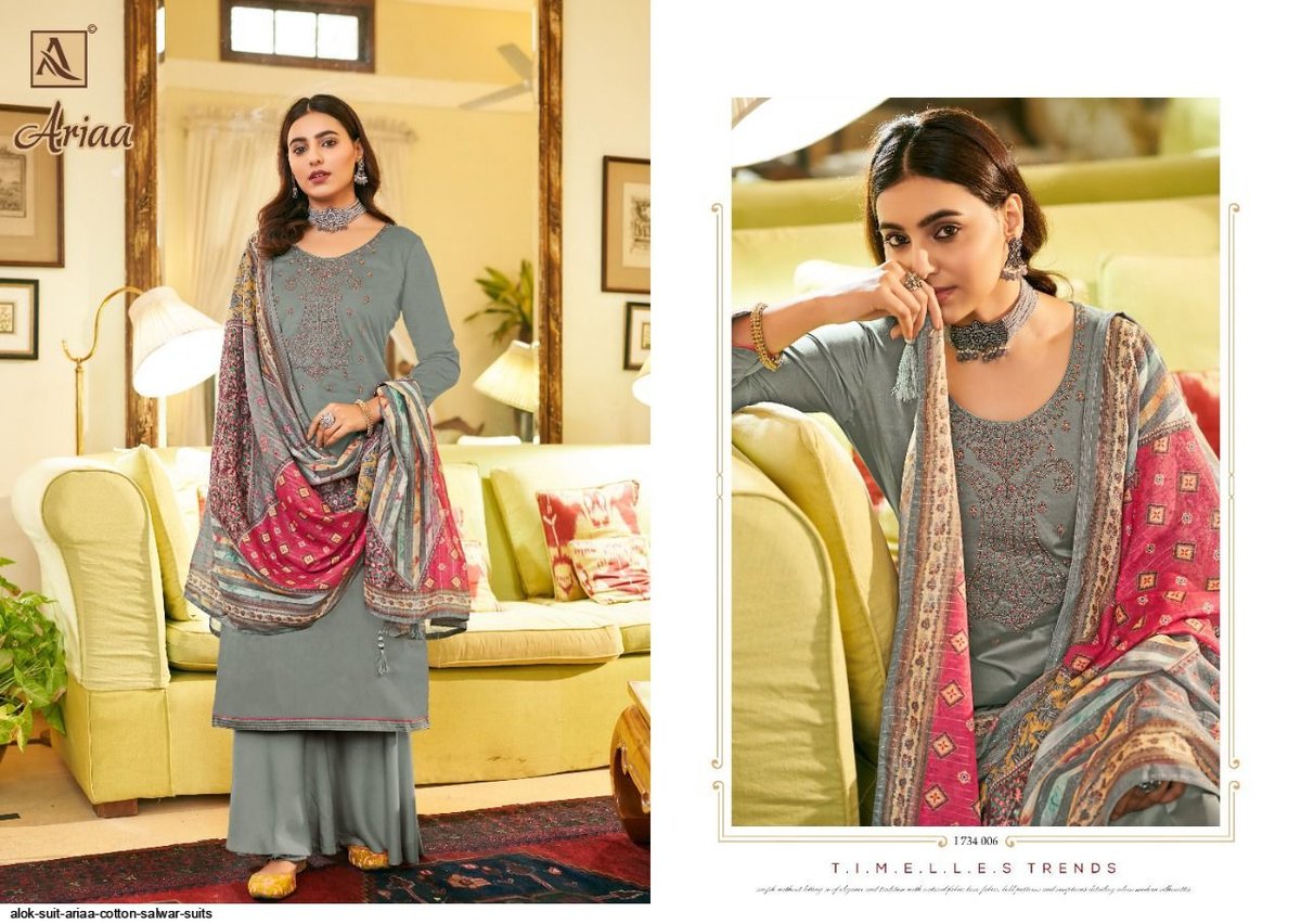 Alok Suit Ariaa 1734-001 to 1734-008 Series 6