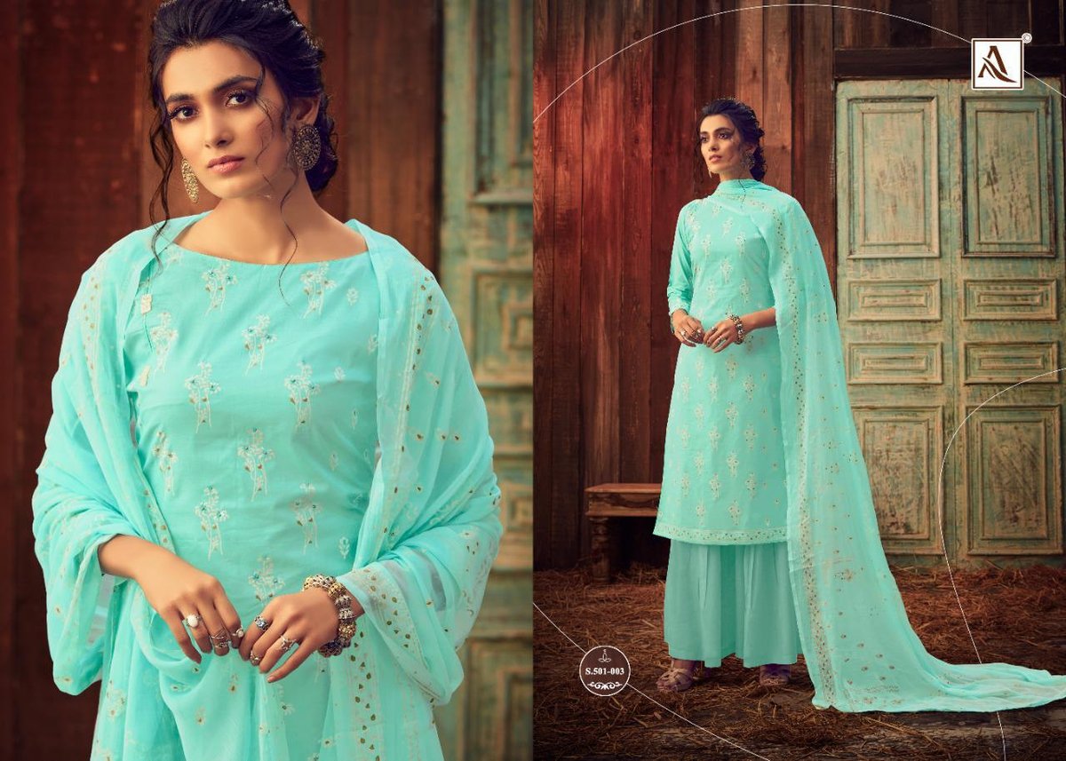 Alok Suits Bloom Gold 501-001-501-008 Series 3