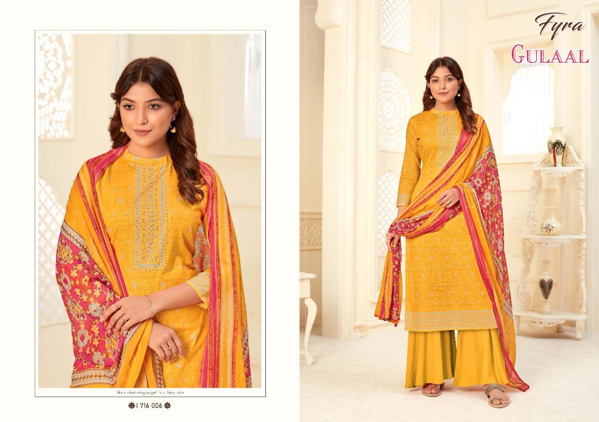 Alok Suits Fyra Gulaal 1716-001 to 1716-010 Series 6