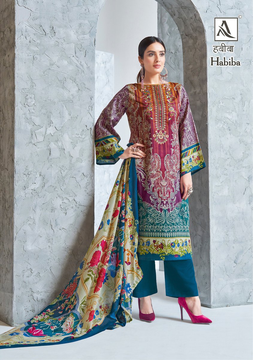 Alok Suit Habiba 1440-001 To 1440-008 Series 3
