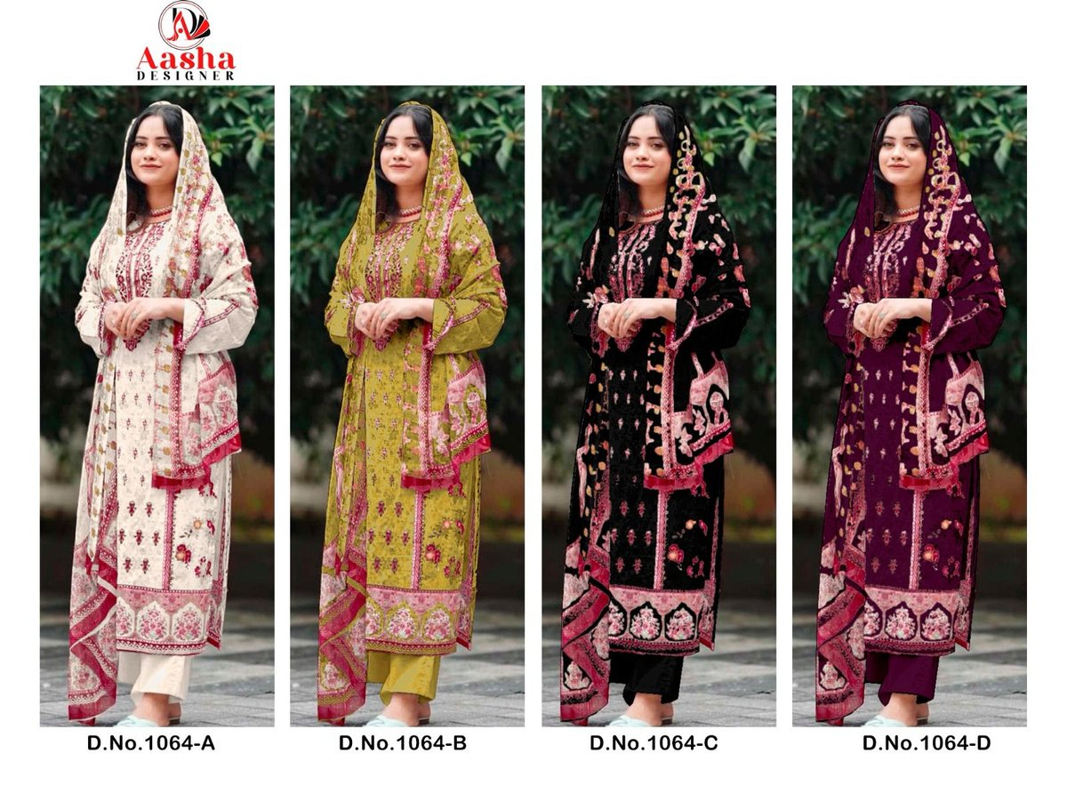 AASHA DESIGNER HARSHA VOL-5 1064-A TO 1064-D 5
