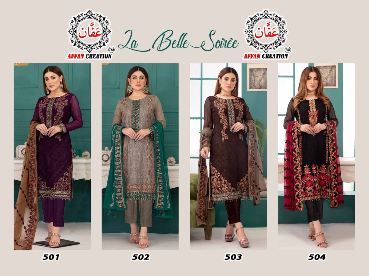 Affan Creation La Belle Soiree 501-504 Series 5