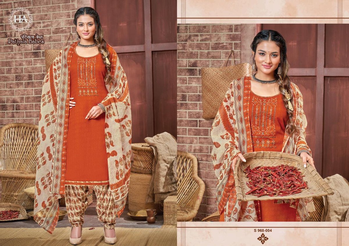 Harshit Fashion Patiyala Babes 968-001 to 968-010 Series 4