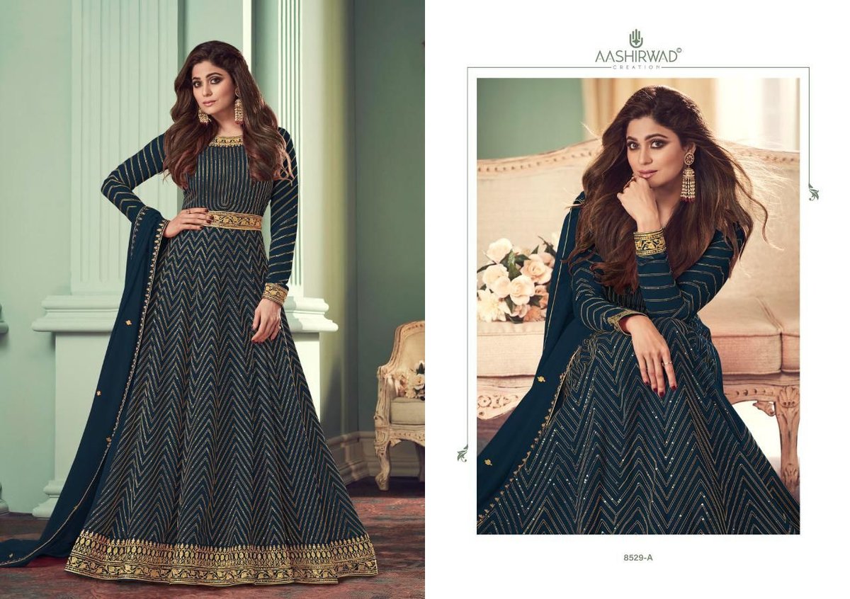 Aashirwad Creation Alizza Gold 8529 Colors 1