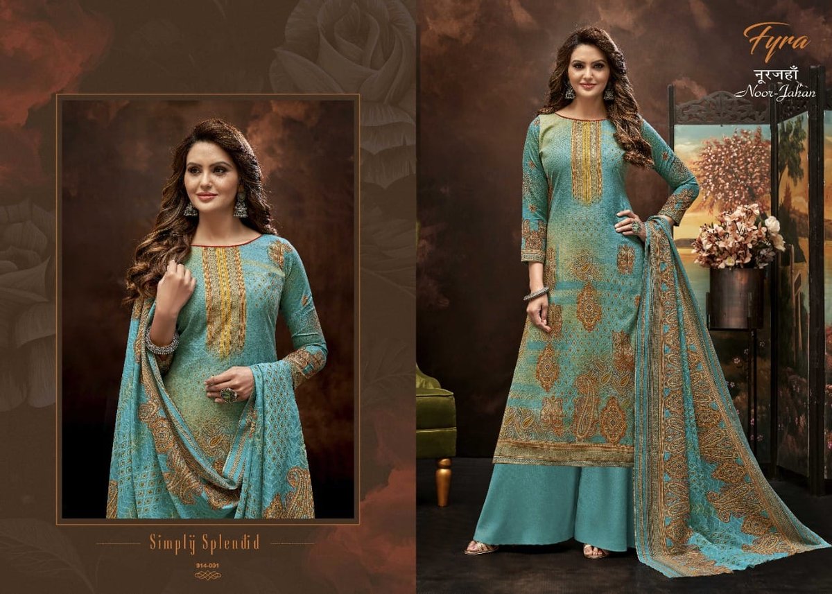 Alok Suits Fyra Noor Jahan 914-001 to 917-010 Series 1