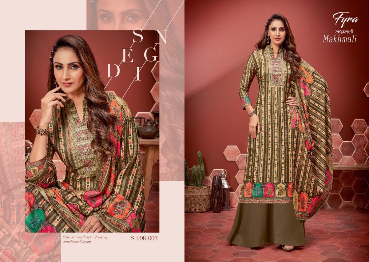 Alok Suits Fyra Makhmali 908-001 To 908-010 Series 3
