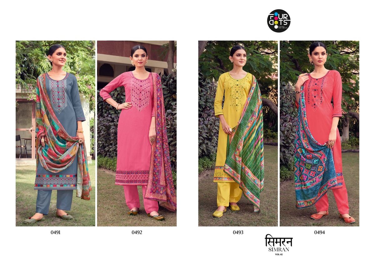 Four Dots Simran Vol-4 0491-0494 Series 5