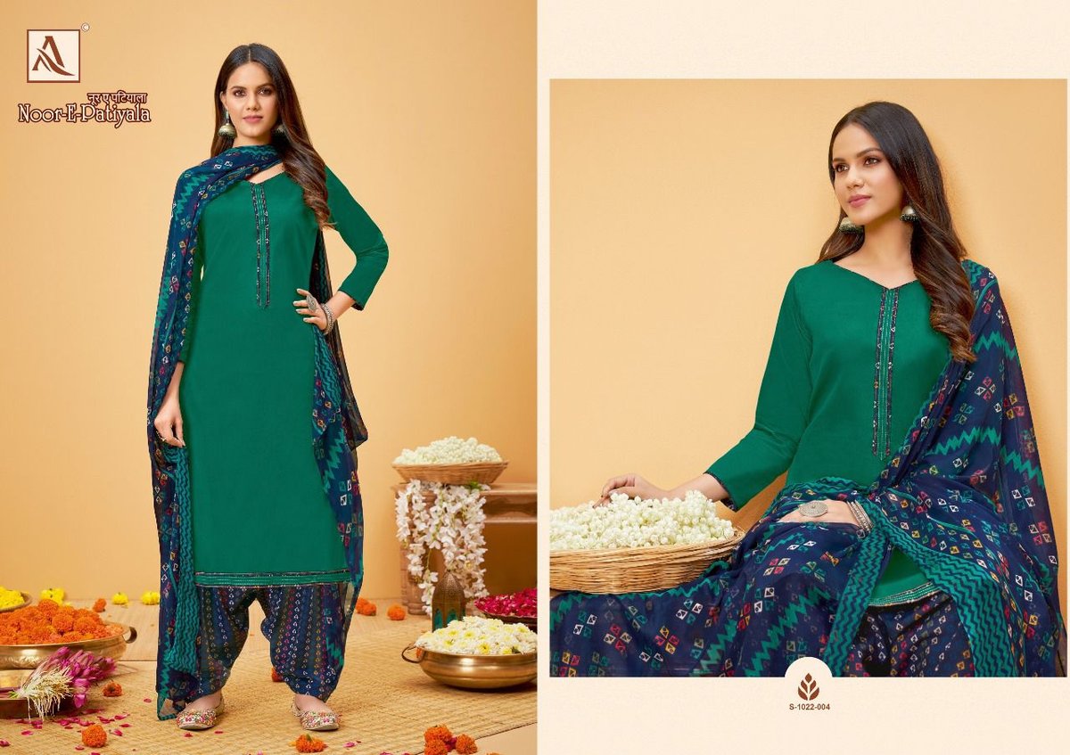 Alok Suit Noor-E-Patiyala 1022-001 to 1022-008 Series 4