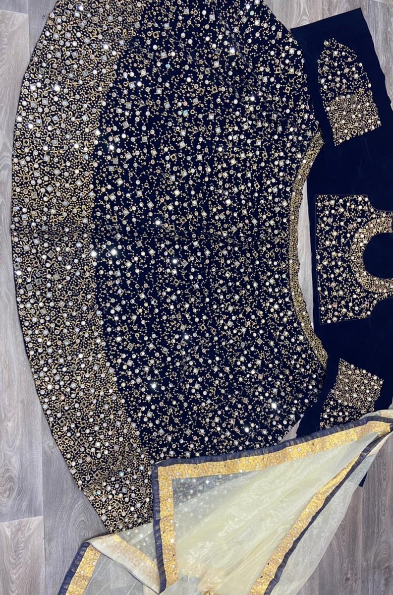 Bollywood Designer Bridal Velvet Lehenga LG-312 Colors 6