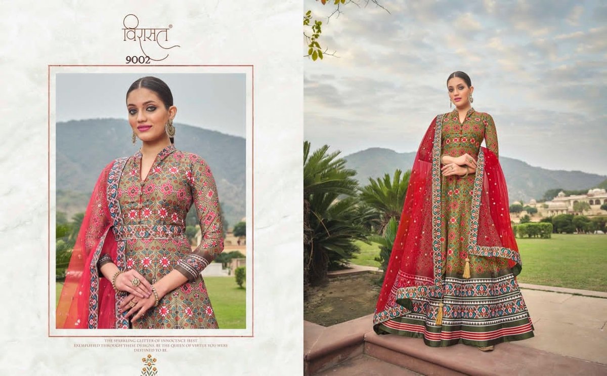 Virasat Gowns Patola 9001-9006 Series 2