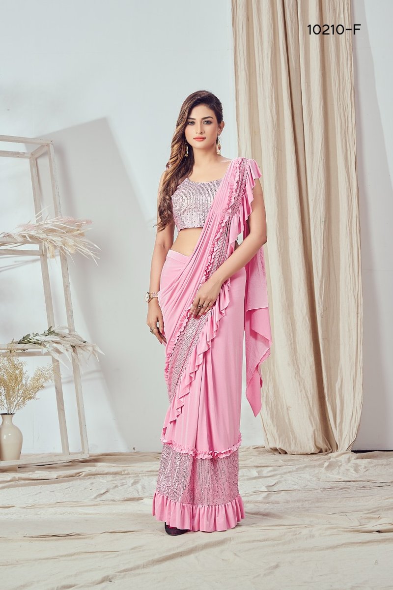 Aamoha Trendz Ready To Wear Designer Saree 10210 Colors 5