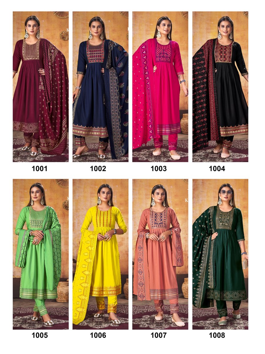 KRISHNA TRENDZ ANKITA VOL-1 1001 TO 1008 9
