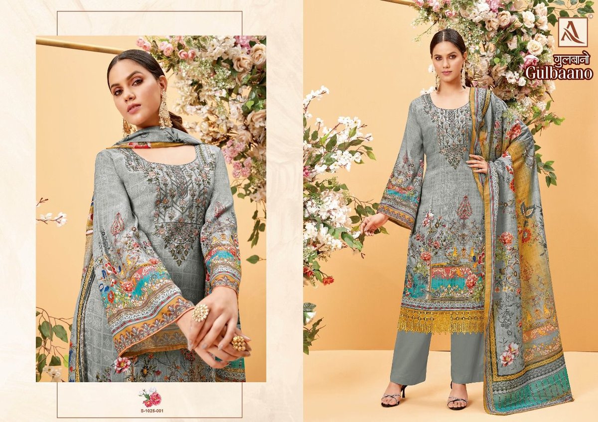 Alok Suit Gulbaano 1025-001 to 1025-008 Series 1