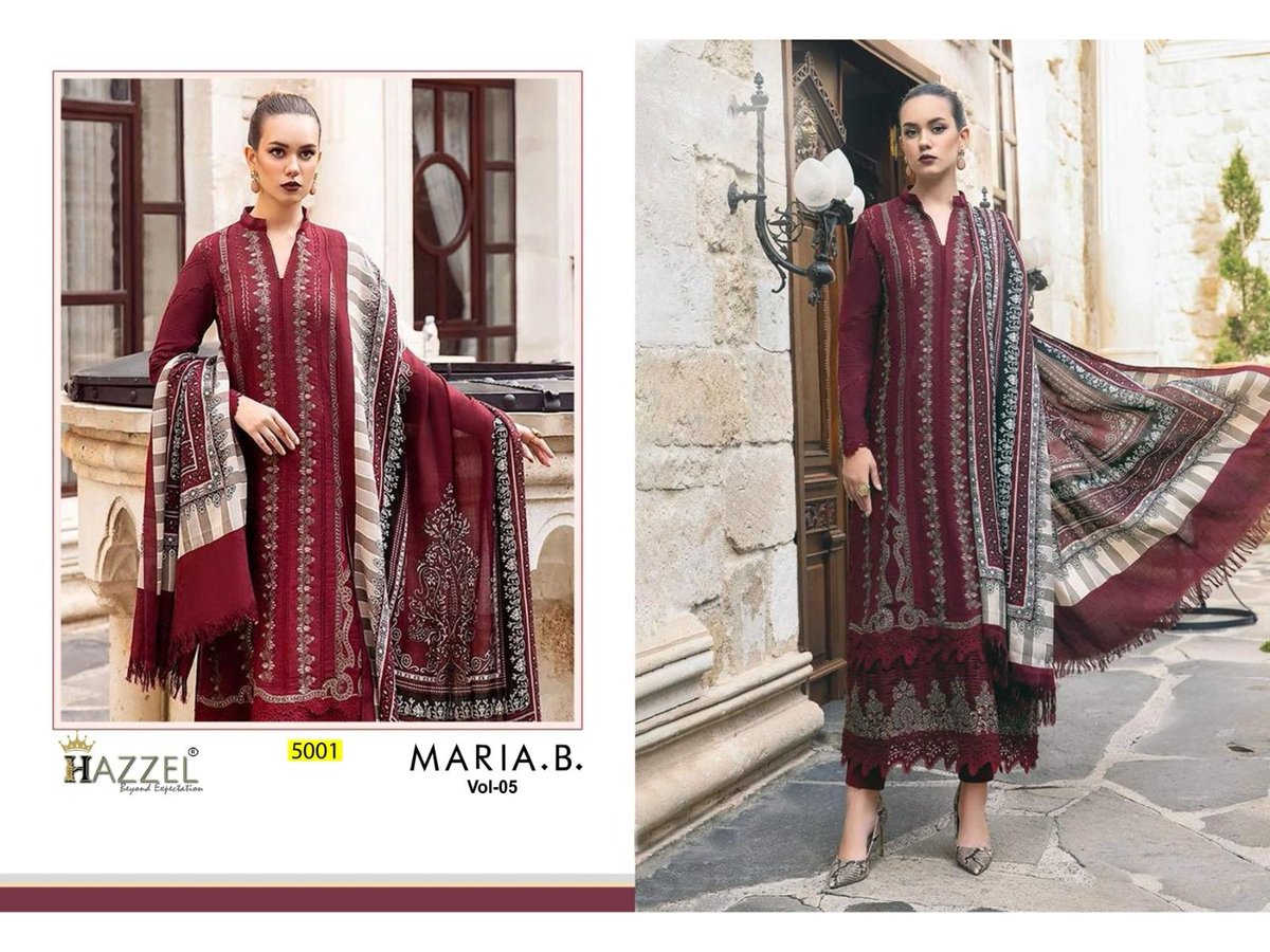 HAZZEL PRINTS MARIA B - 05 5001 TO 5003 1