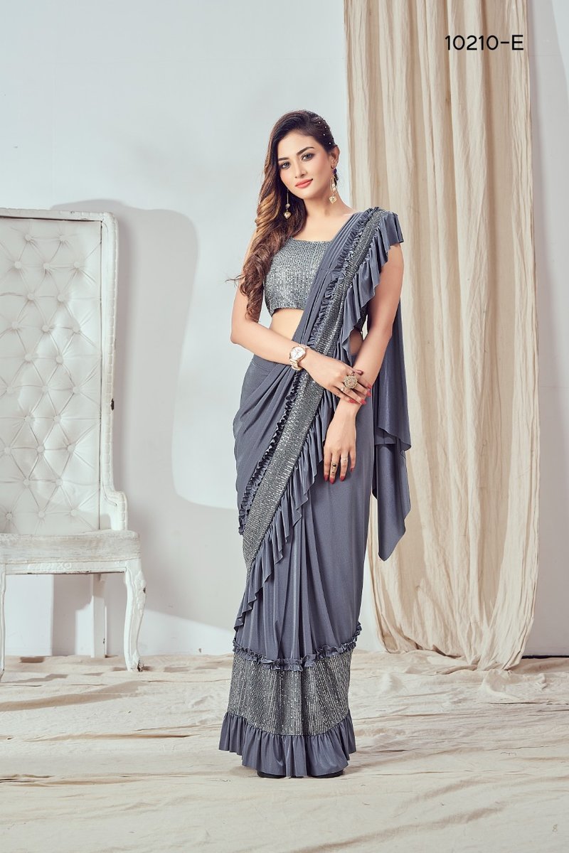 Aamoha Trendz Ready To Wear Designer Saree 10210 Colors 4