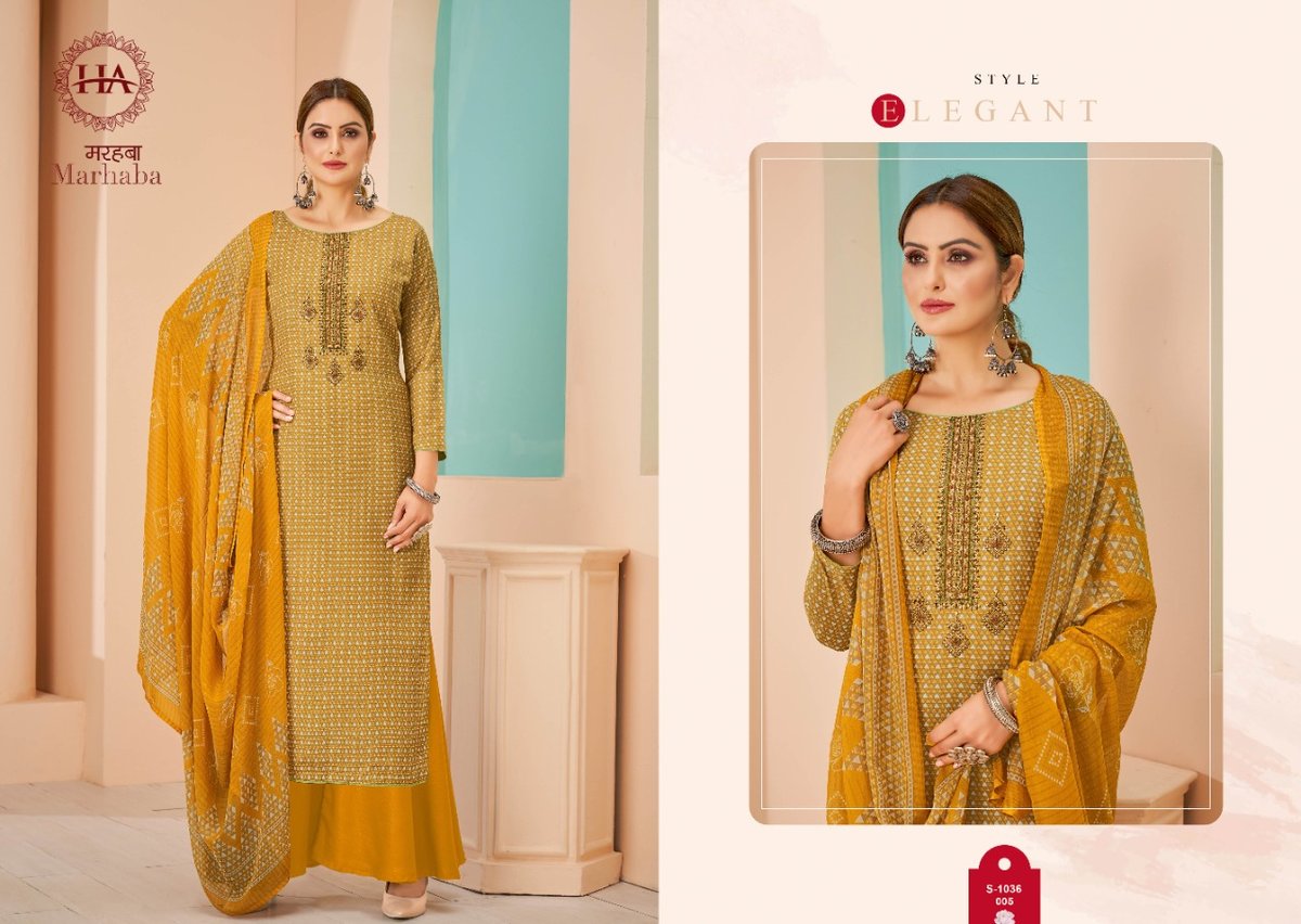Harshit Fashion Marhaba 1036-001 to 1036-008 Series 5