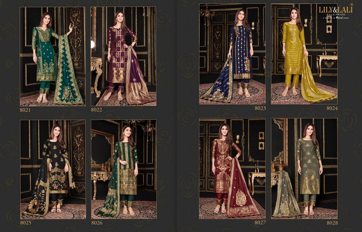 Lily And Lali Silk Kari 8021-8028 Series 9