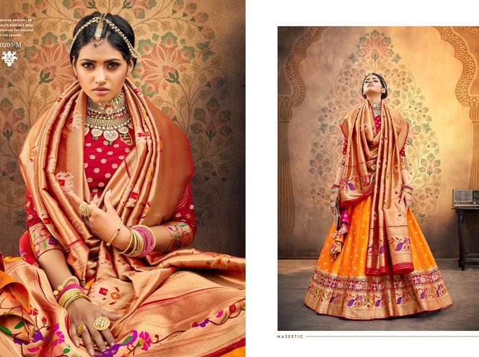 3M Riwaz Paithani Lehenga 20202-20205 Series 10