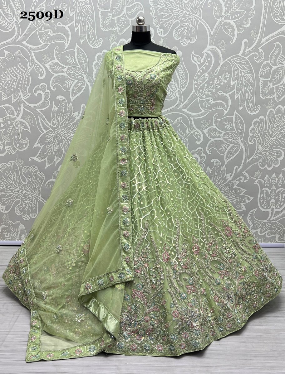 Anjani Art Bridal Lehenga 2509 Colors 7