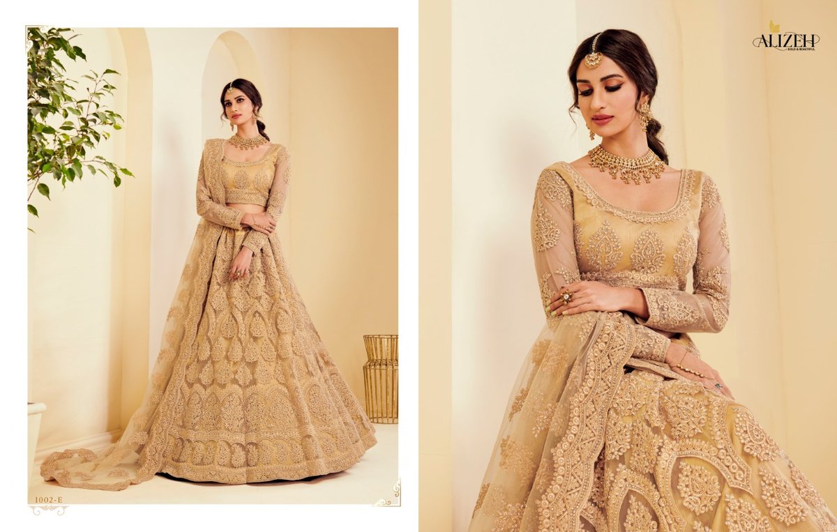 Alizeh Lehenga The White Bride 1001-1004 Series 4