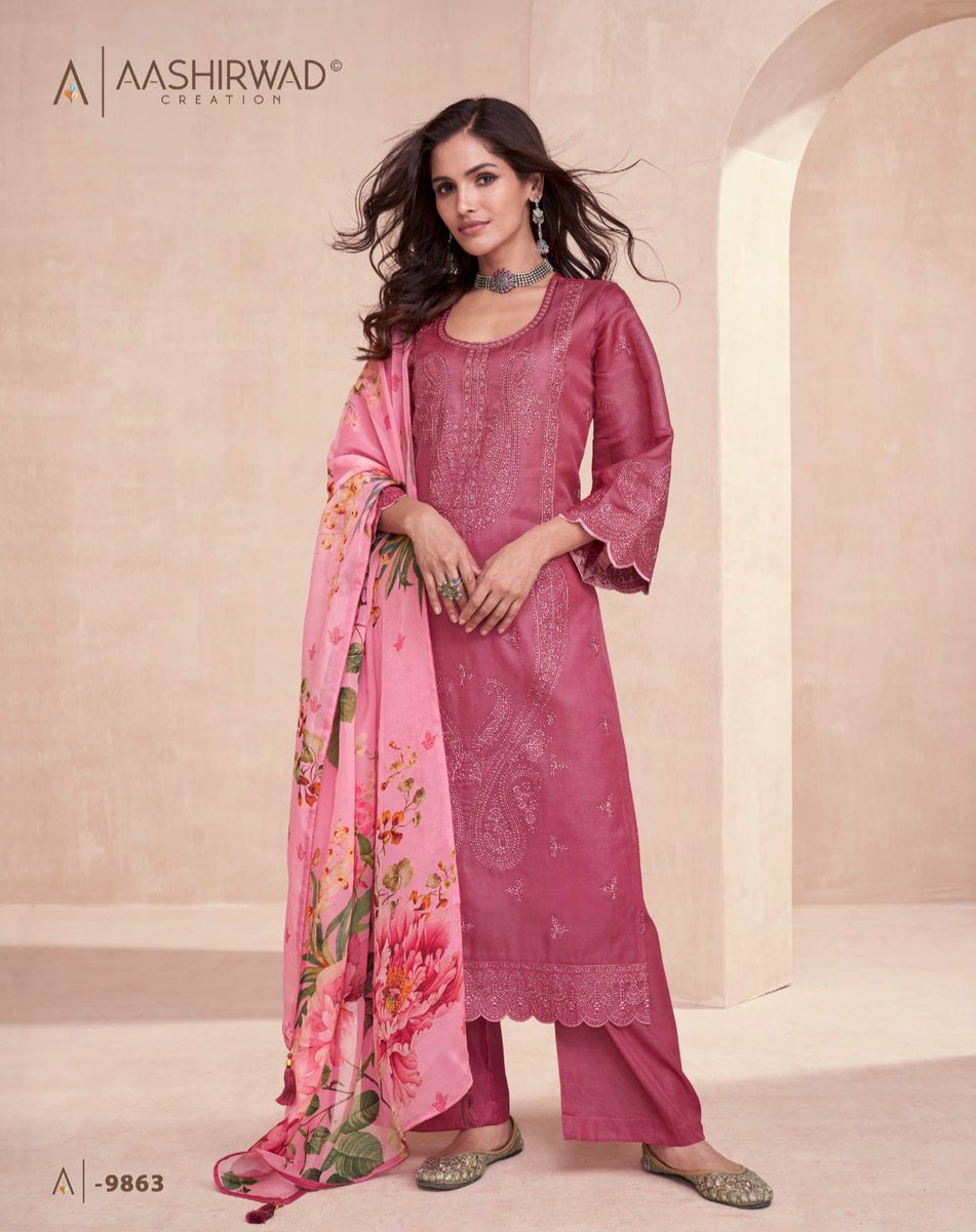 AASHIRWAD CREATION ELORA 9859 TO 9863 SERIES 5