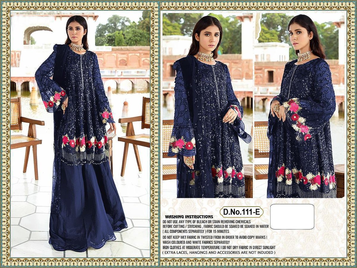 111 Colors Georgette Fabric Salwar Kameez 6