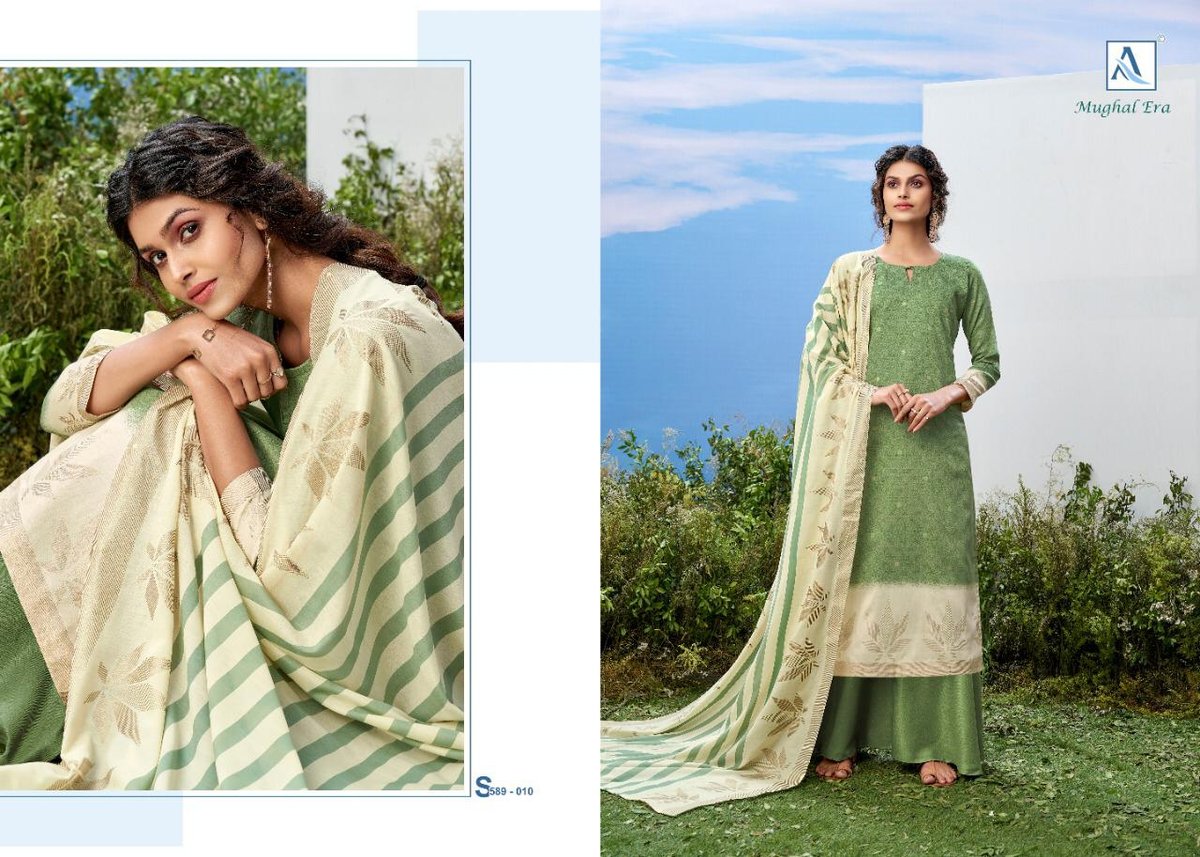 Alok Suits Mughal Era 589-001 to 589-010 Series 10