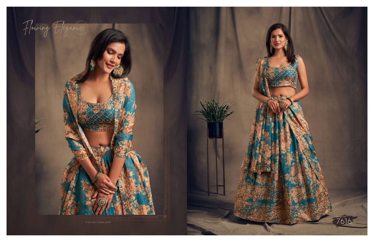 ZEEL FLORAL VOL-2 7611 TO 7619 6