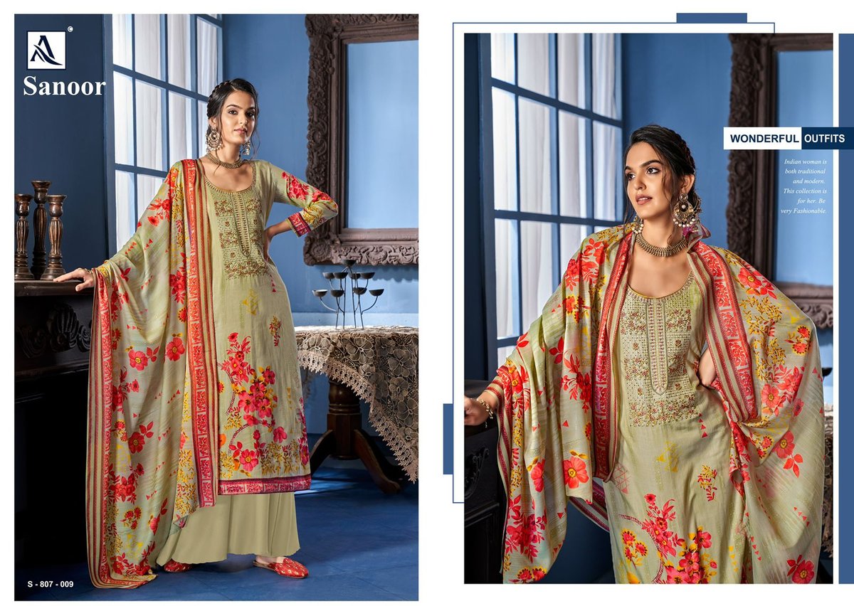 Alok Suits Sanoor 807-001 To 807-010 Series 9