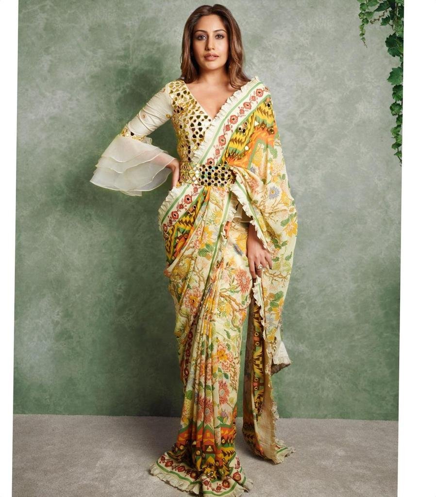 Bollywood Designer Chinon Print Saree LG-1259 2