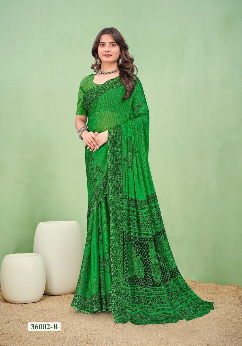 RUCHI SAREE STAR CHIFFON 168 36001-A TO 36003-G 6