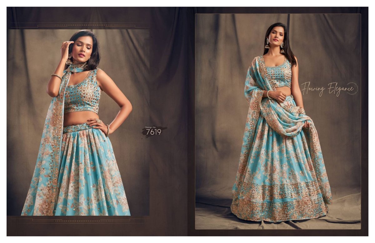 ZEEL FLORAL VOL-2 7611 TO 7619 9