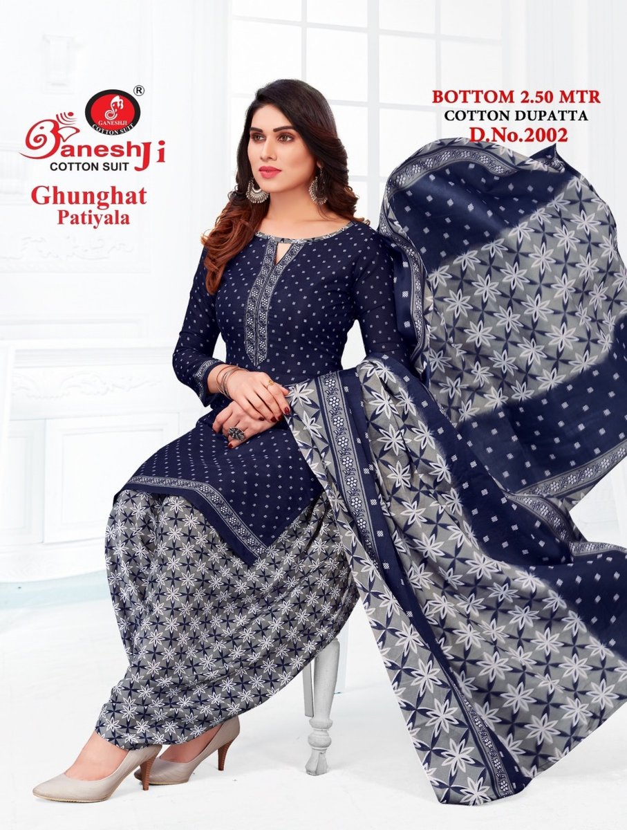 Ganeshji Cotton Suits Ghunghat Patiyala 2001-2010 Series 2
