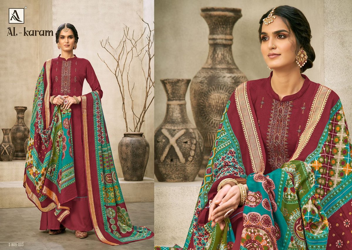 Alok Suits Al-Karam 809-001 to 809-010 Series 3