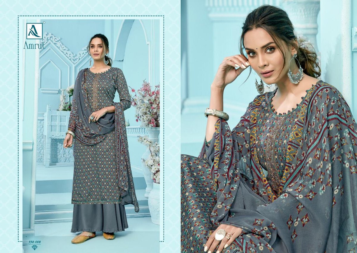 Alok Suit Amrut 558-001-558-010 Series 8