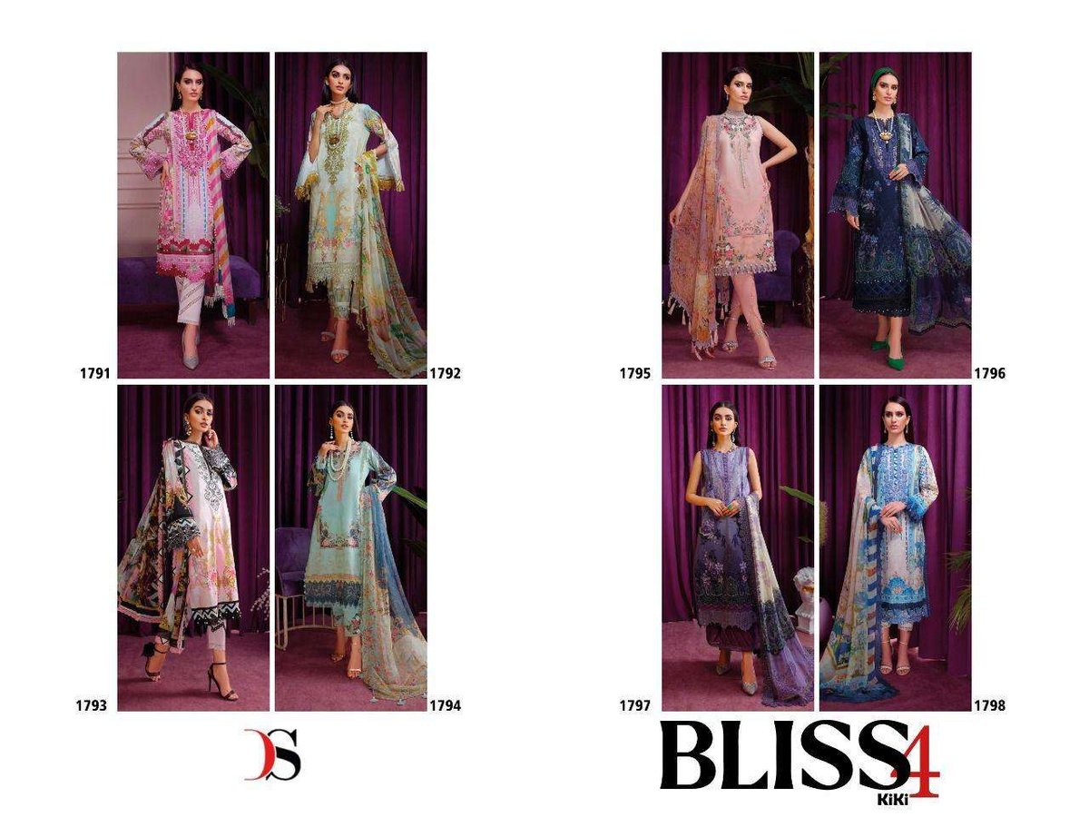 Deepsy Suits Bliss Lawn Vol-4 1791-1798 Series 9