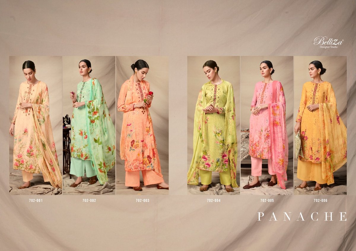 Belliza Designer Panache 702-001 to 702-006 Series 7