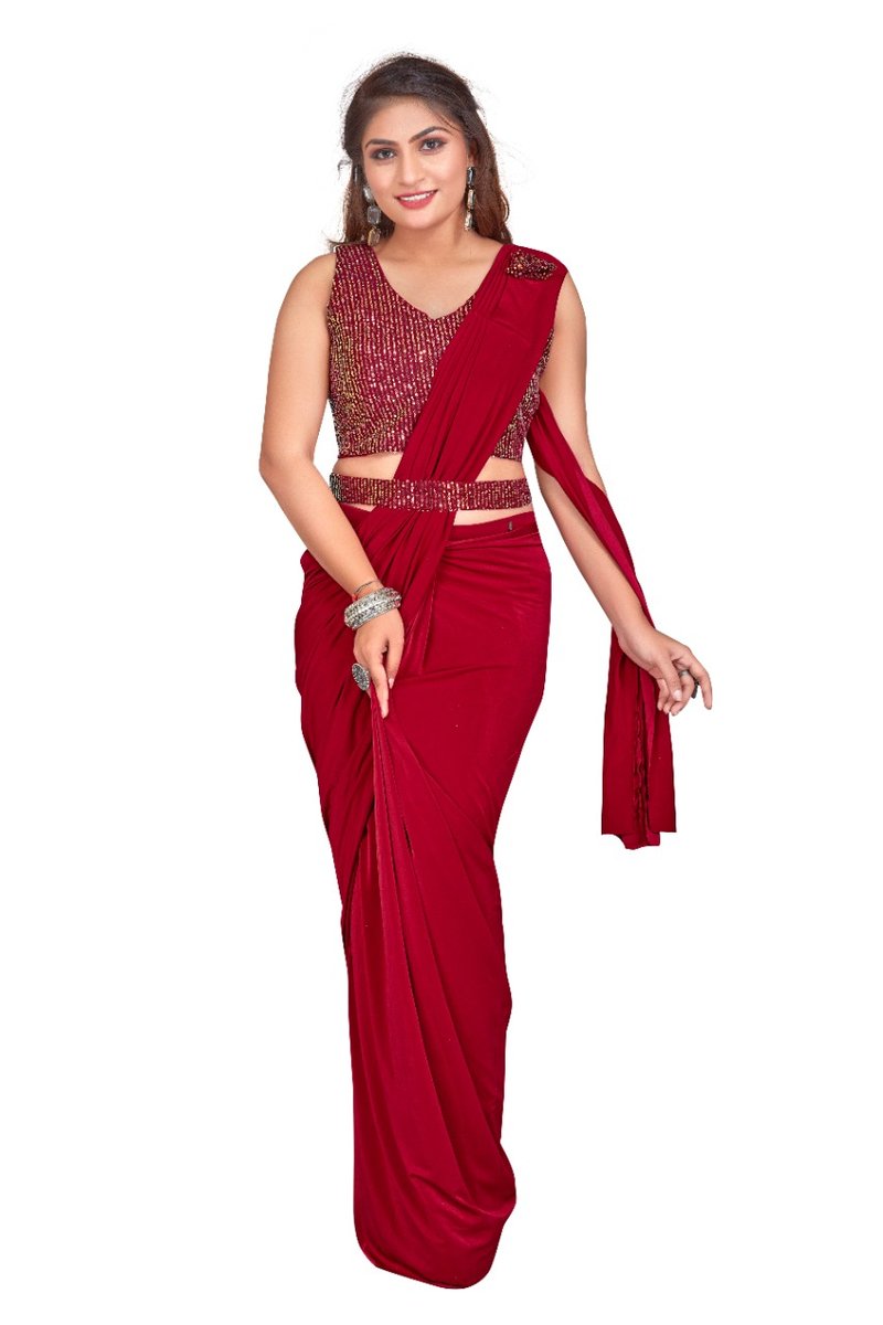 Aamoha Trendz Ready To Wear Designer Saree 101887 Colors 3