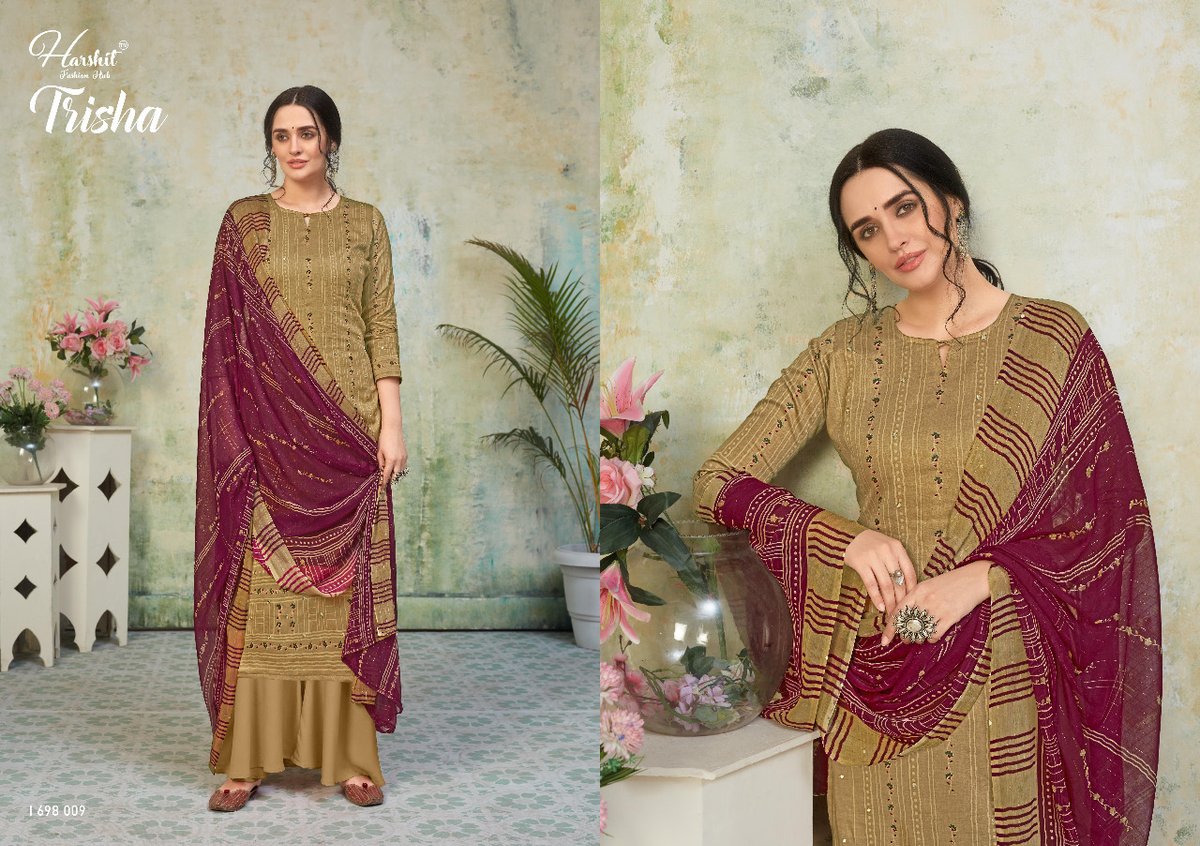 Harshit Fashion Trisha 1698-001 to 1698-010 Series 9